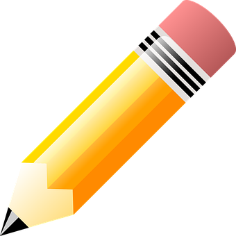 Classic Yellow Pencil Icon PNG