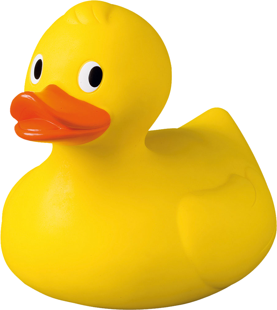 Classic Yellow Rubber Duck PNG