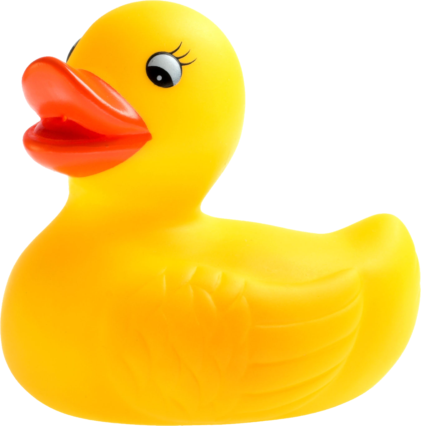 Classic Yellow Rubber Duck PNG