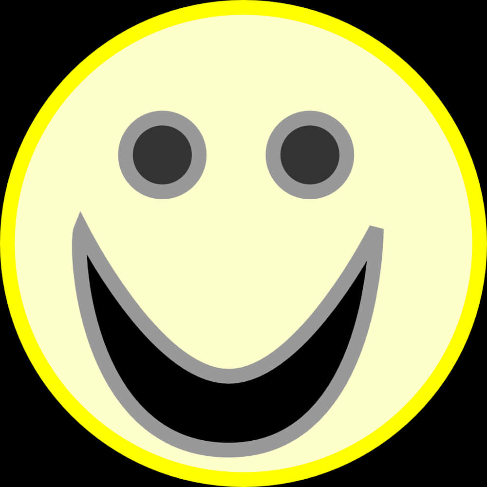 Classic Yellow Smiley Face PNG