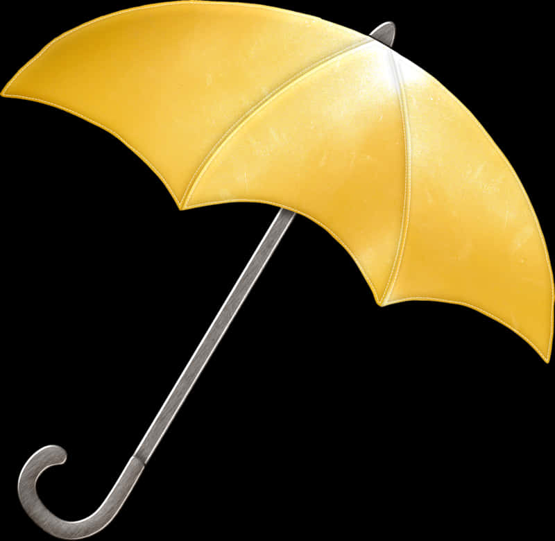 Classic Yellow Umbrella PNG