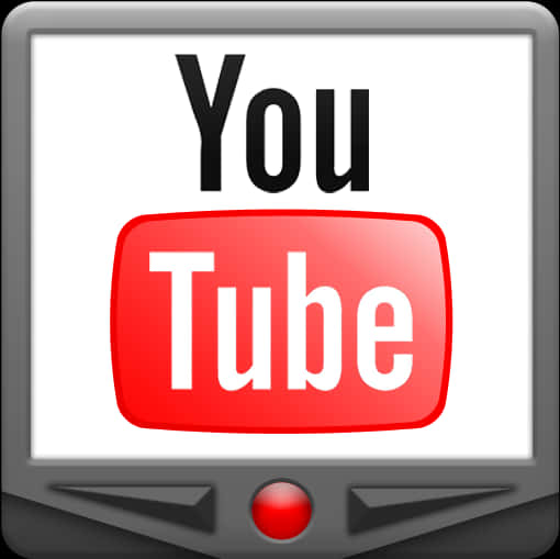 Classic You Tube Logoon Monitor PNG