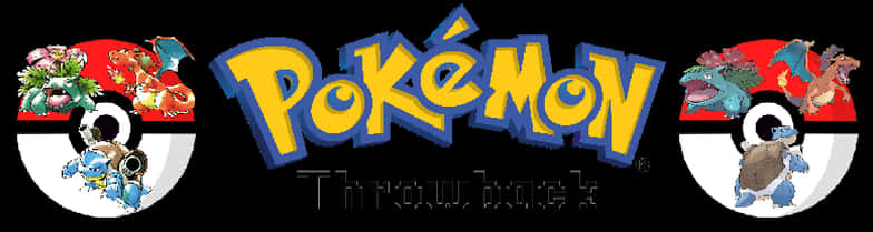 Classic_ Pokemon_ Logo_with_ Characters PNG