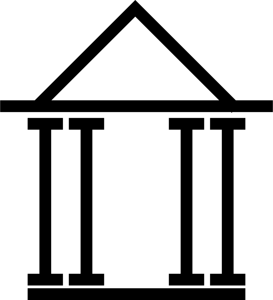 Classical Architecture Columns Silhouette PNG