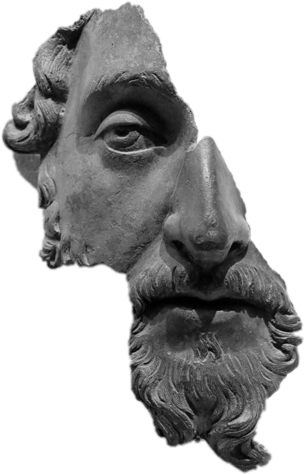 Classical Bust Fragment Sculpture PNG