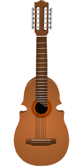 Classical Guitar Illustration PNG