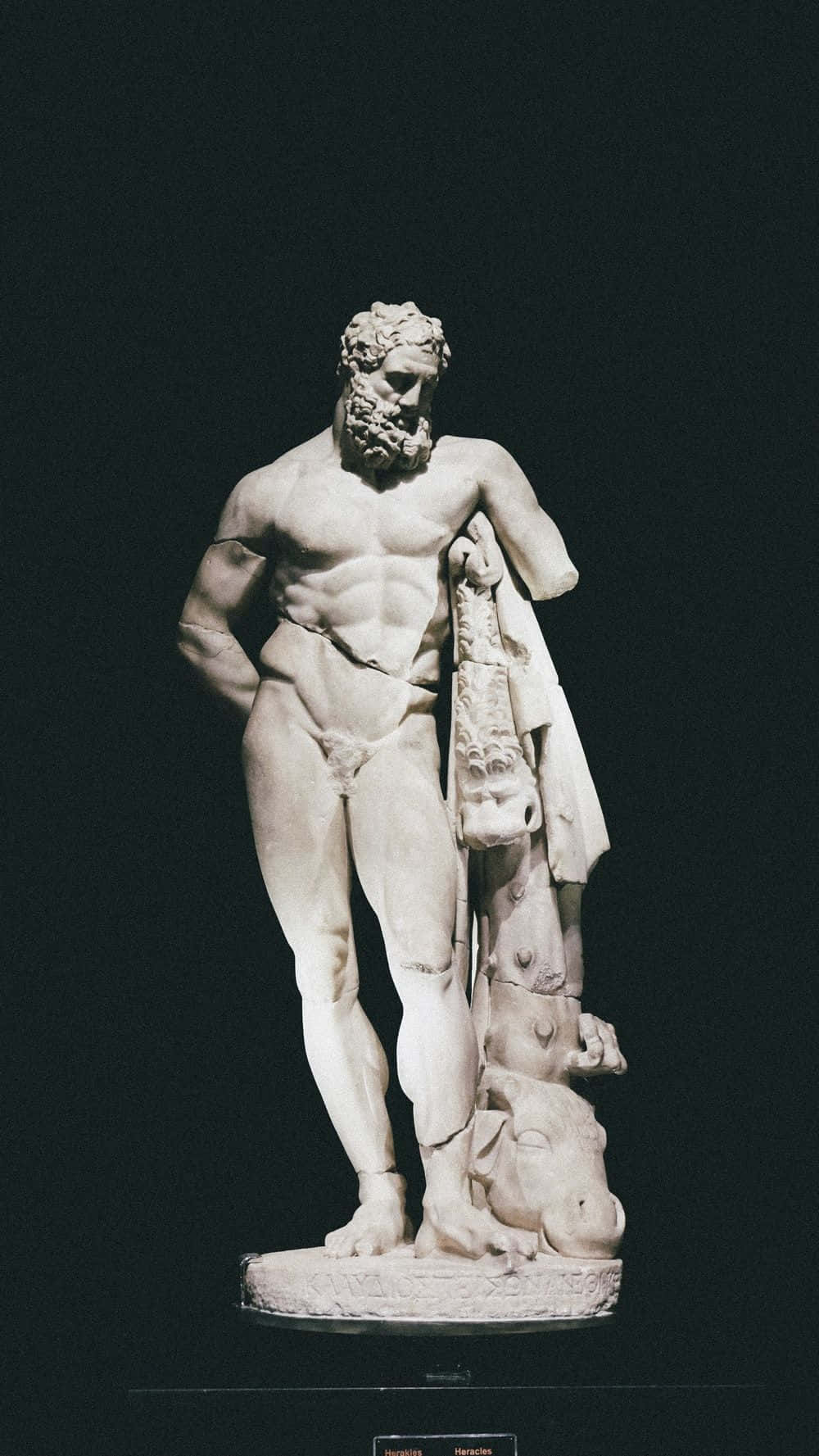 Classical Heroic Marble Statue Wallpaper