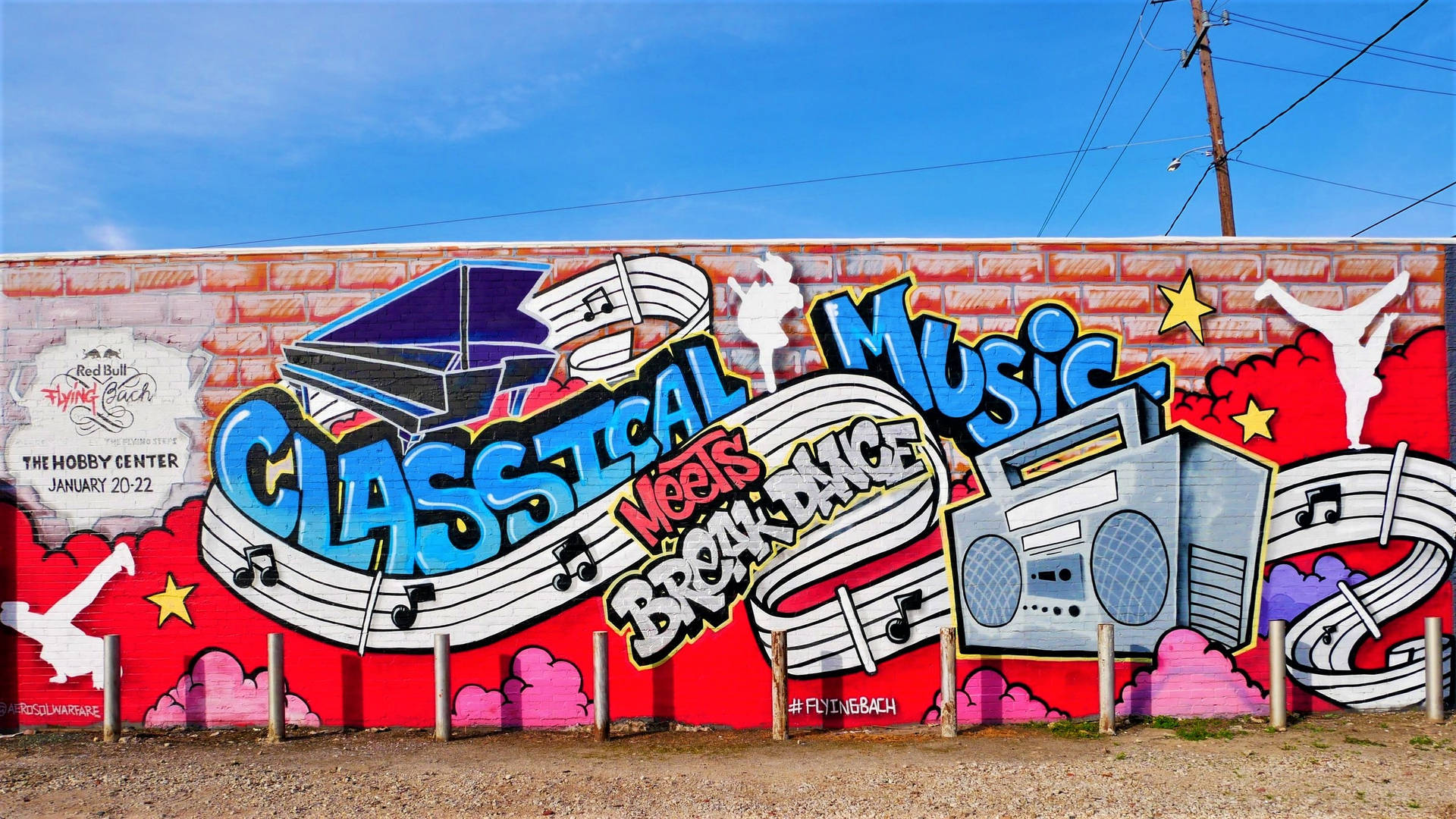 Classical Music Graffiti Houston Wallpaper