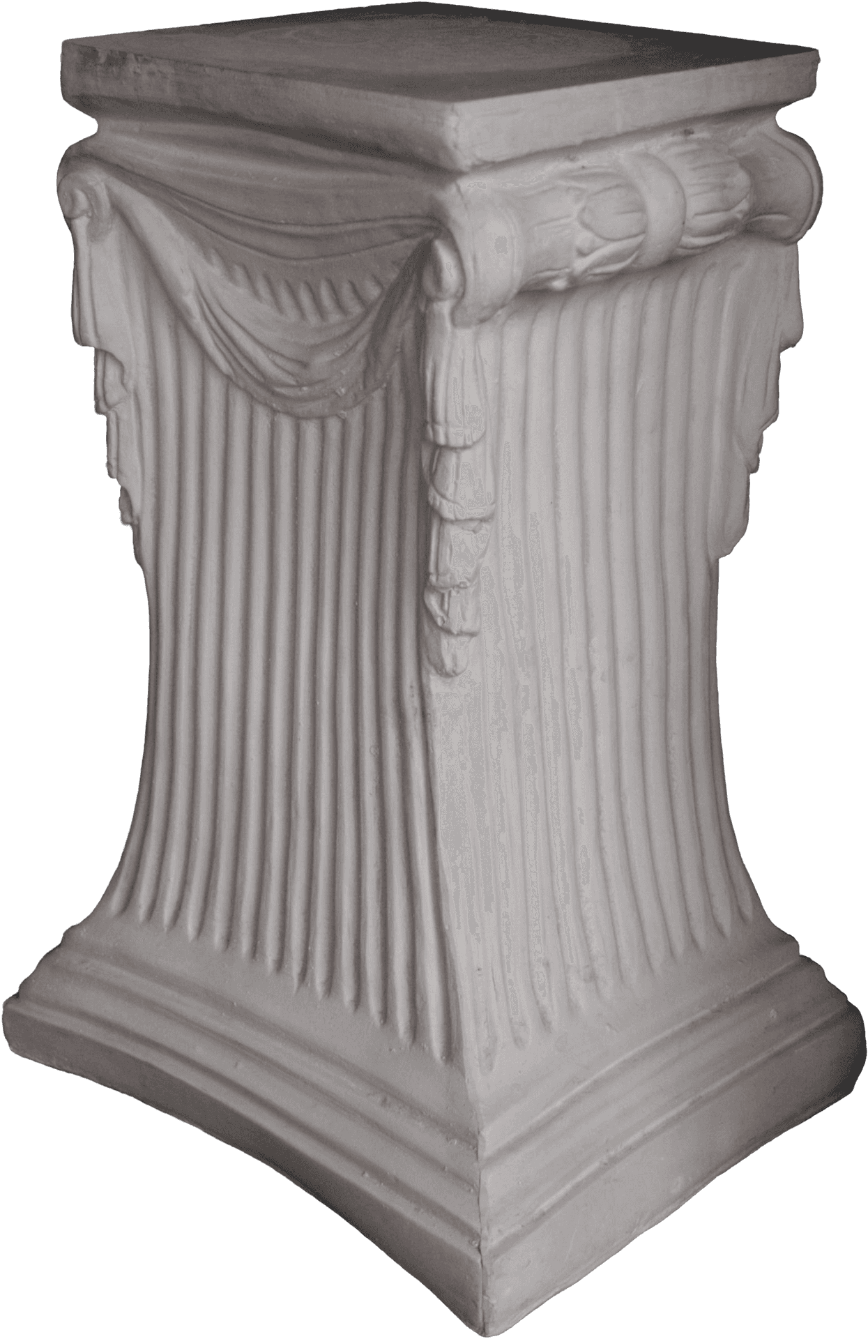 Classical Plaster Column Pedestal PNG