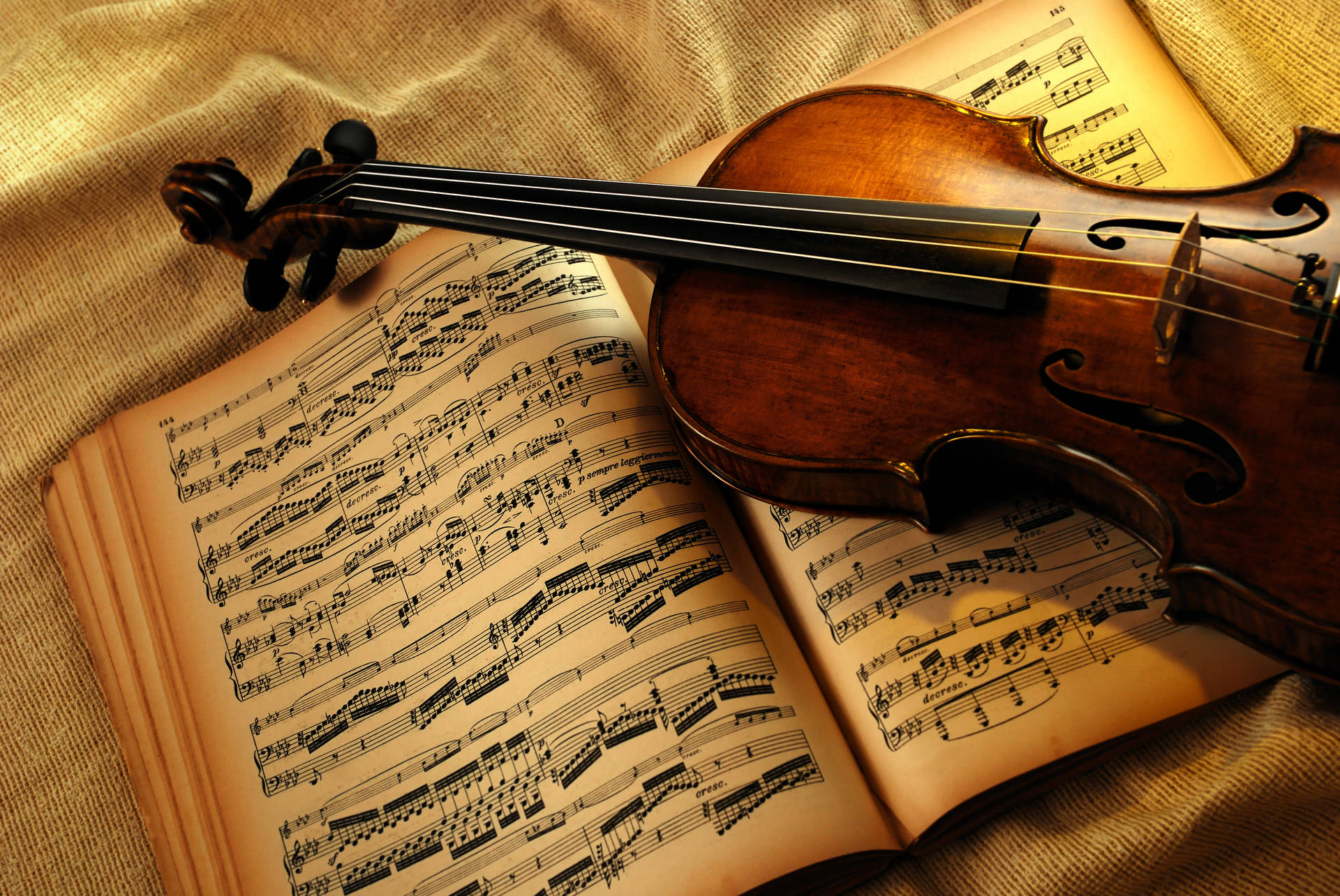 Klassisk Violinmusik Wallpaper