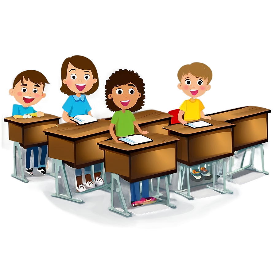 Download Classroom Cartoon Png Pip24 | Wallpapers.com