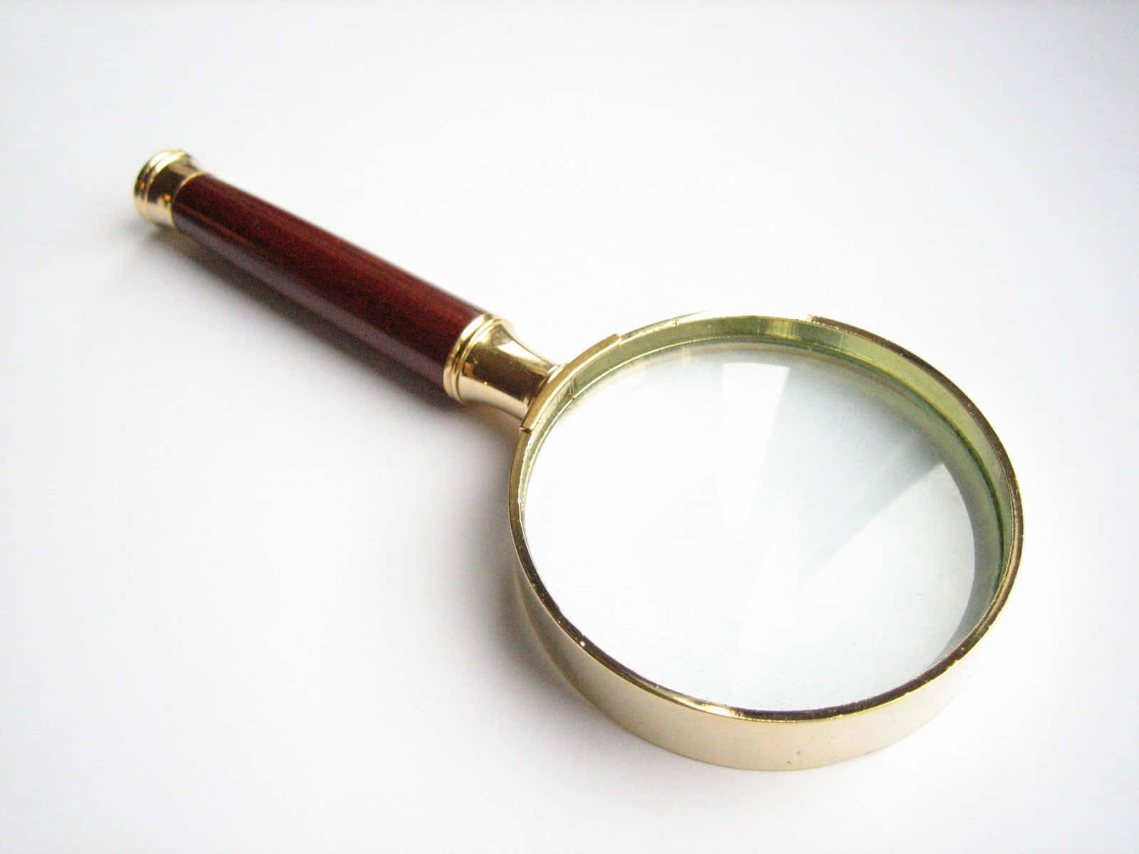 Classy Magnifying Glass Wooden Handle Wallpaper