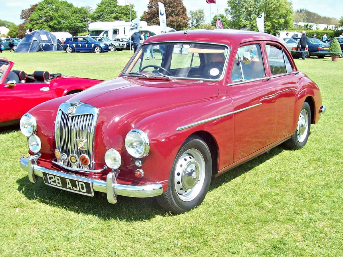 Classy Mg Magnette Car In Pristine Condition Wallpaper