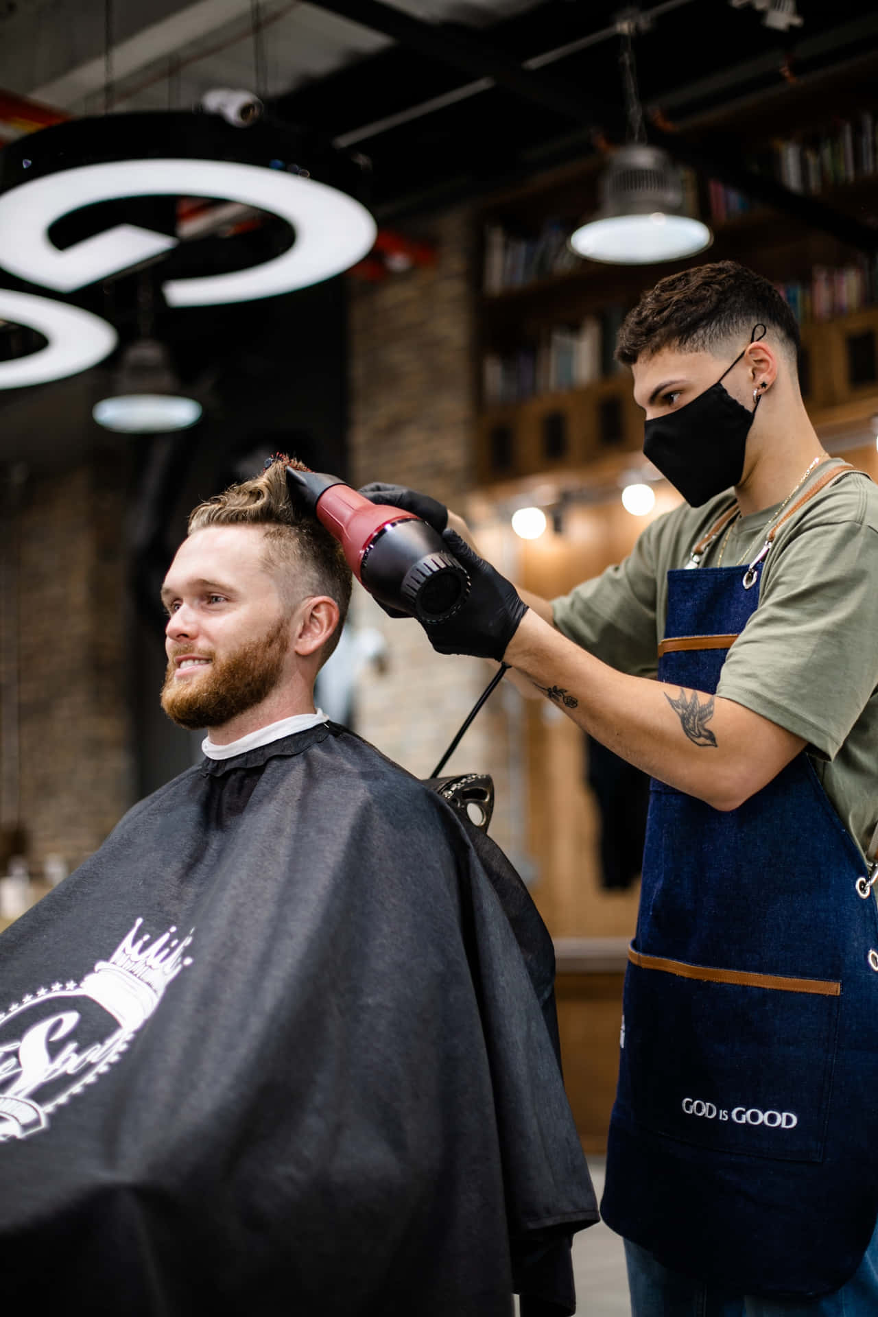 Classy Retro Barber Shop Interior