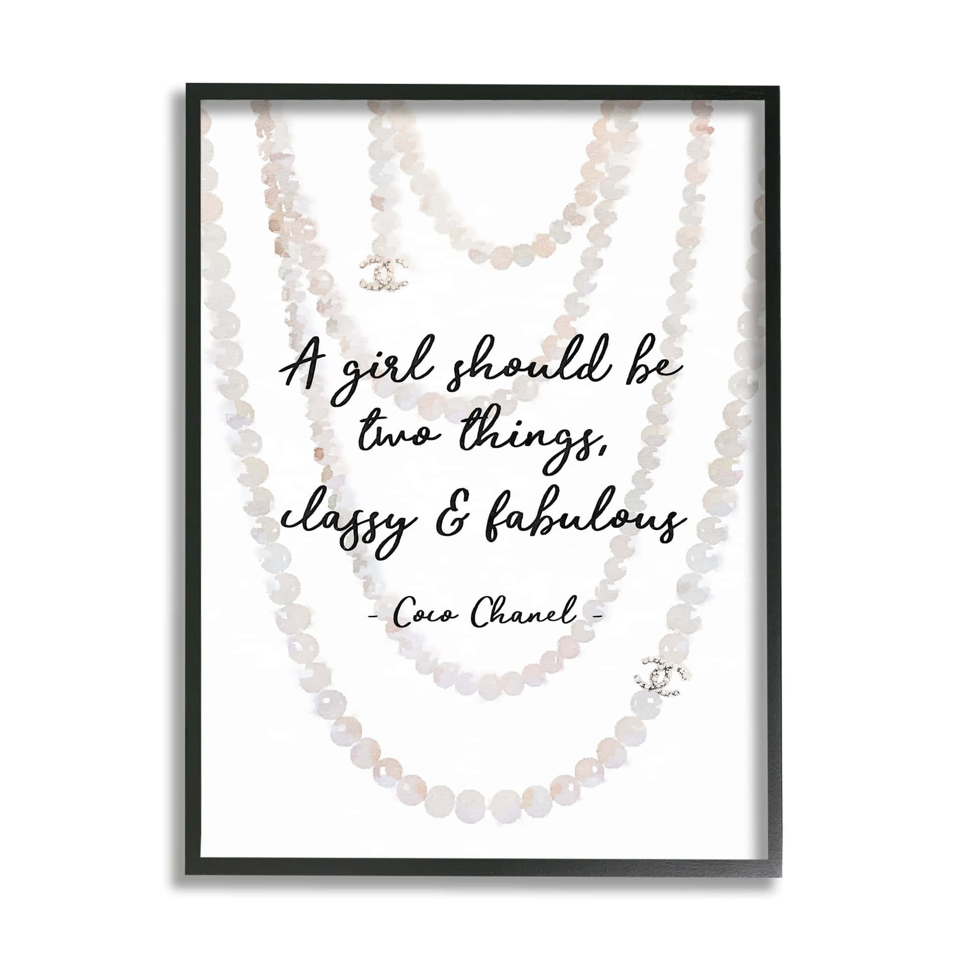 Classyand Fabulous Chanel Quote Art Wallpaper