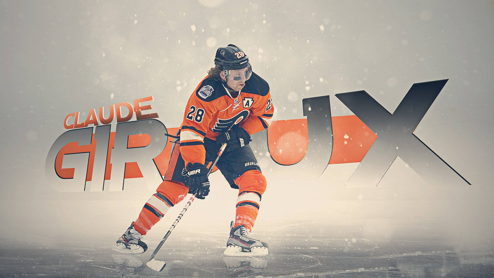 Claude Giroux National Hockey League Spilleren Tapet: Spil som en stjerne NHL-spilleren Claude Giroux på din skærm. Wallpaper