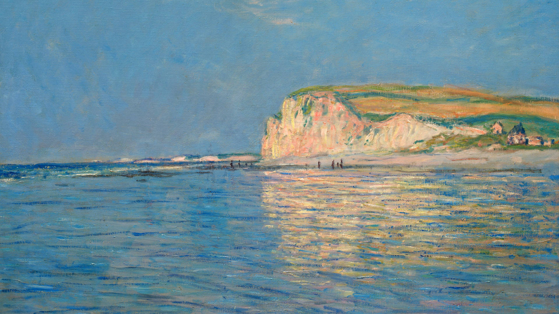 Claude Monet Low Tide At Pourville Wallpaper