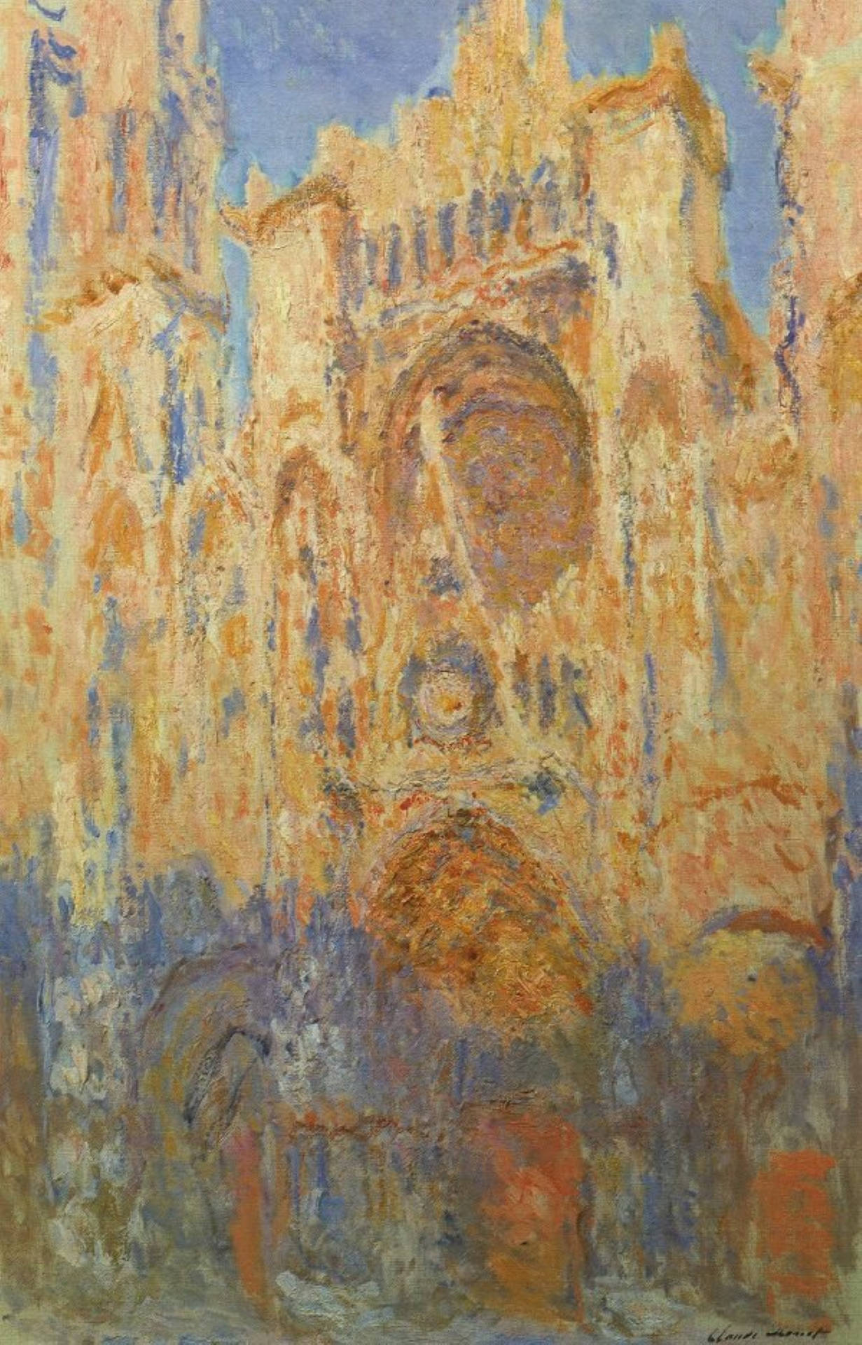 Claude Monet Rouen Cathedral Wallpaper