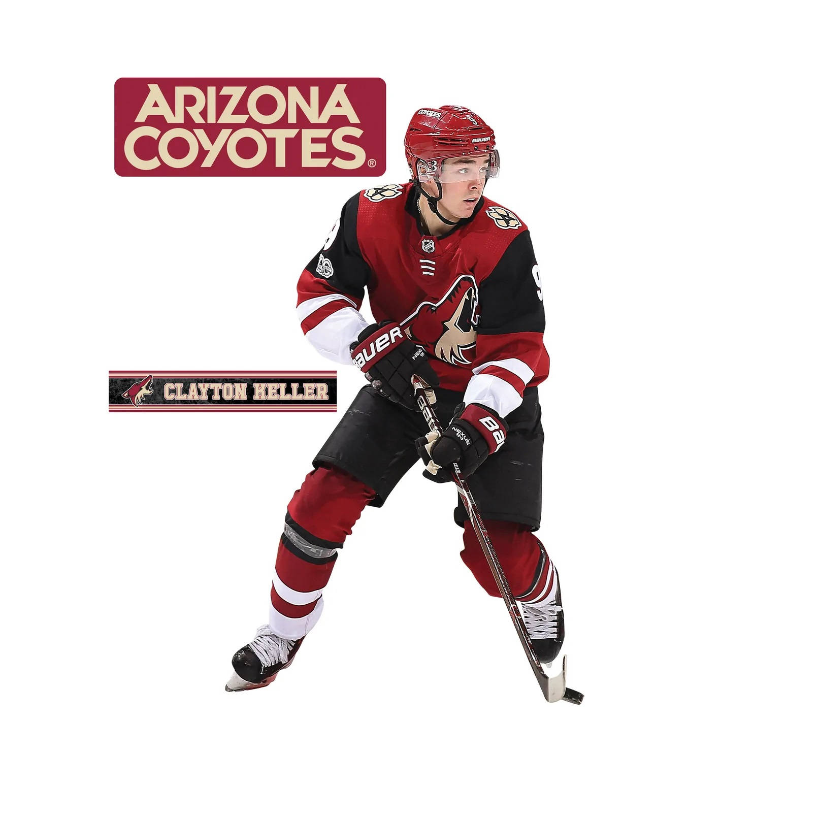 Claytonkeller Arizona Coyotes-posterkonst. Wallpaper