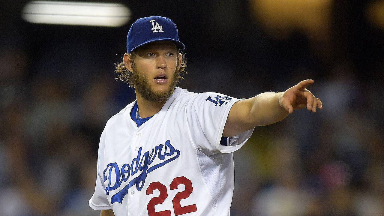 Clayton Kershaw Giving Instructions Background