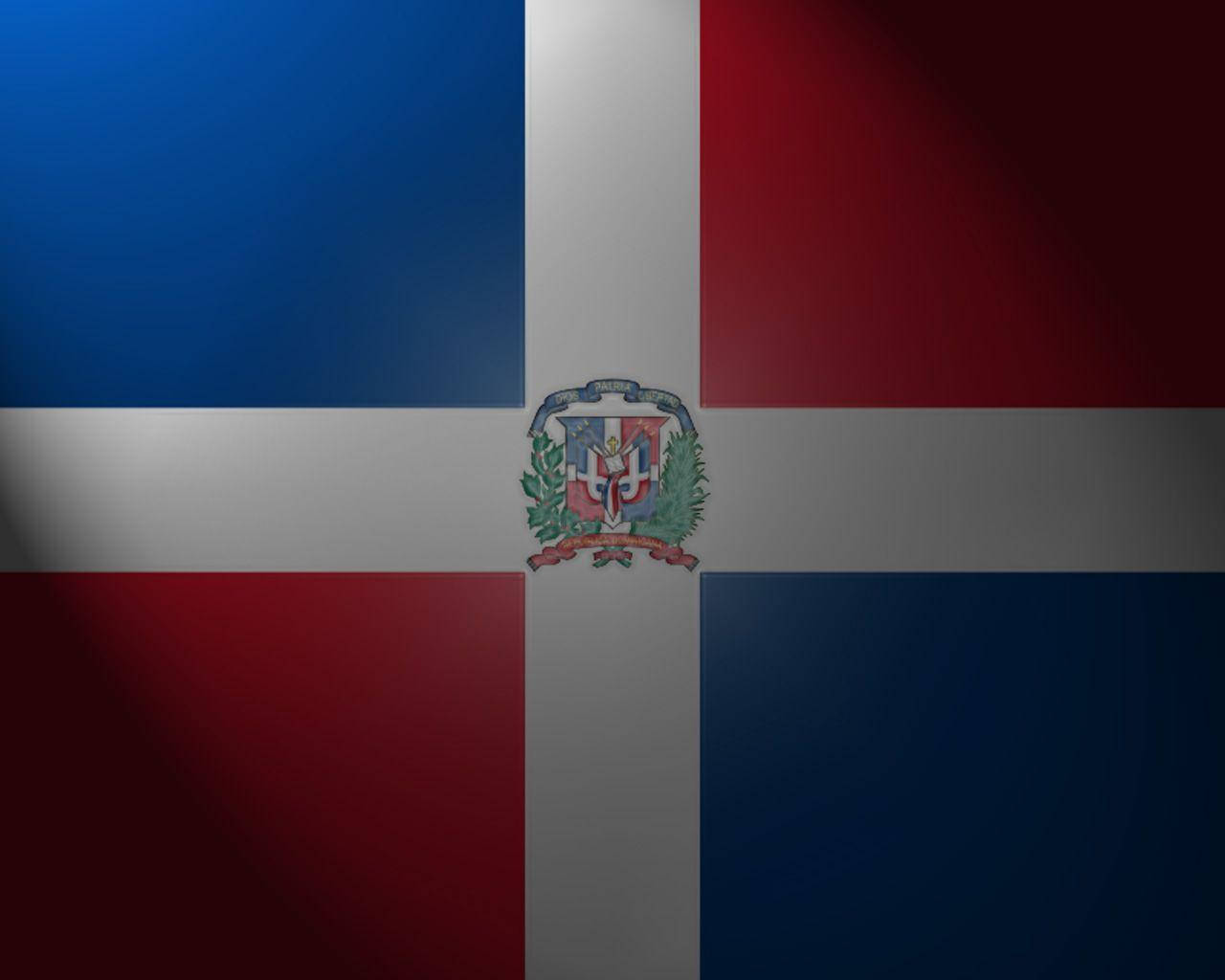 Clean Dominican Republic Flag Background
