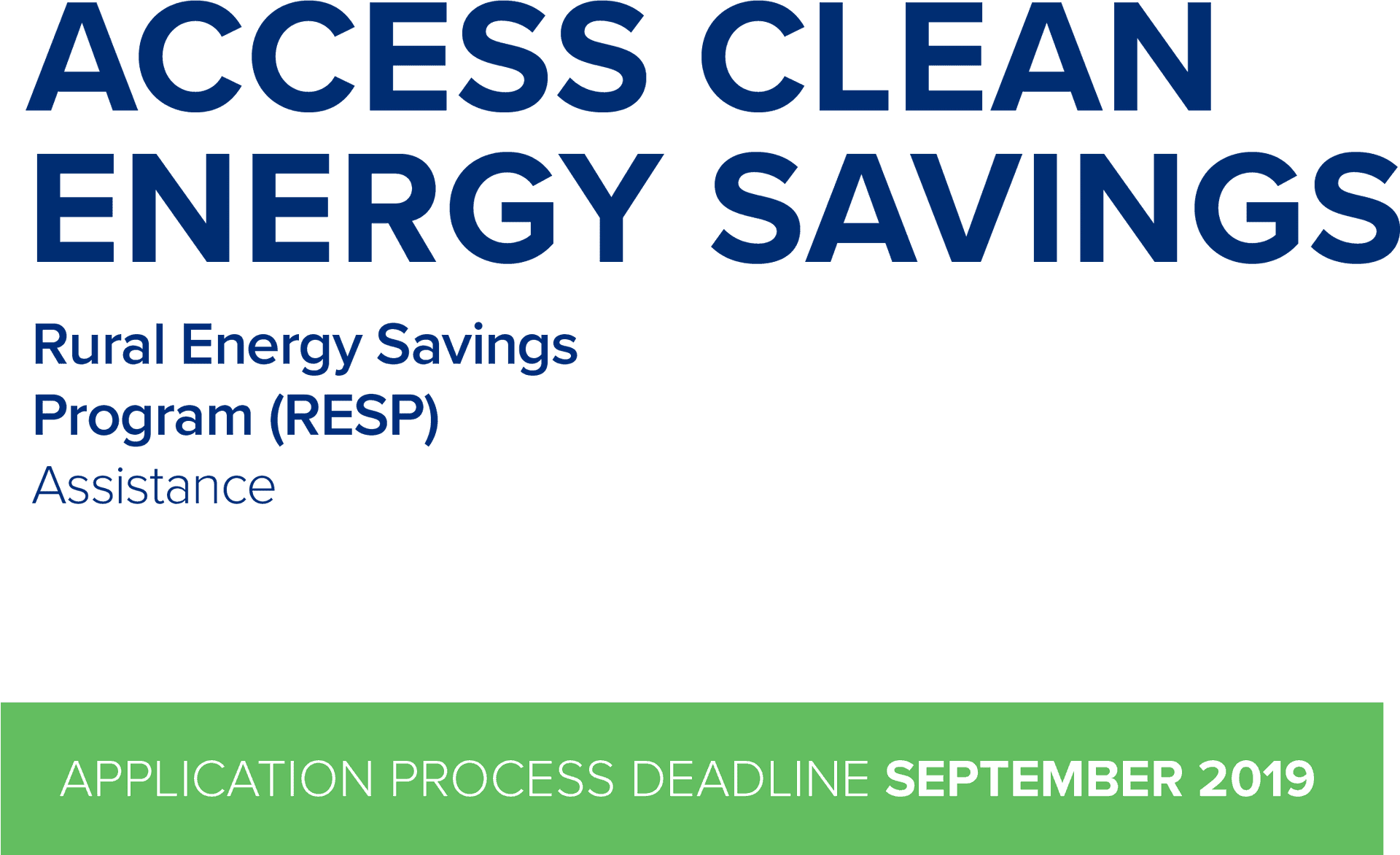 Clean Energy Savings Program Deadline2019 PNG