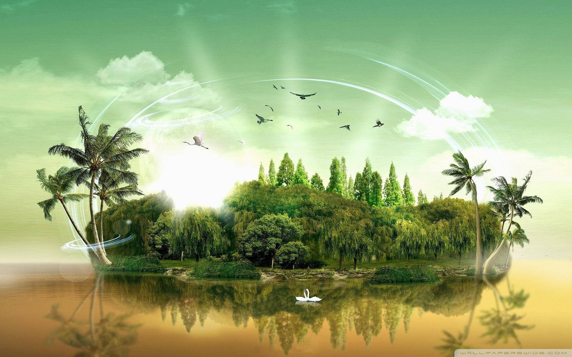 Clean Green Fantasy Island