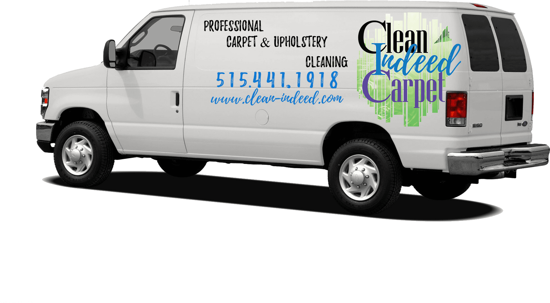 Clean Indeed Carpet Cleaning Van PNG