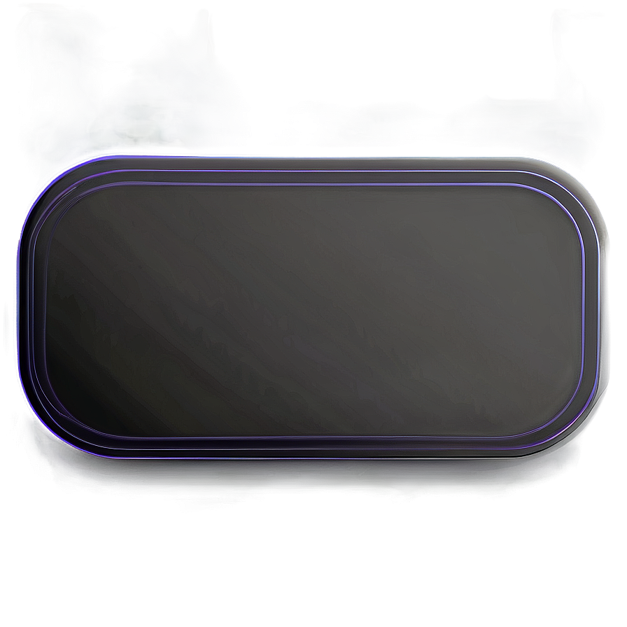 Clean Rounded Rectangle Silhouette Png Alt PNG