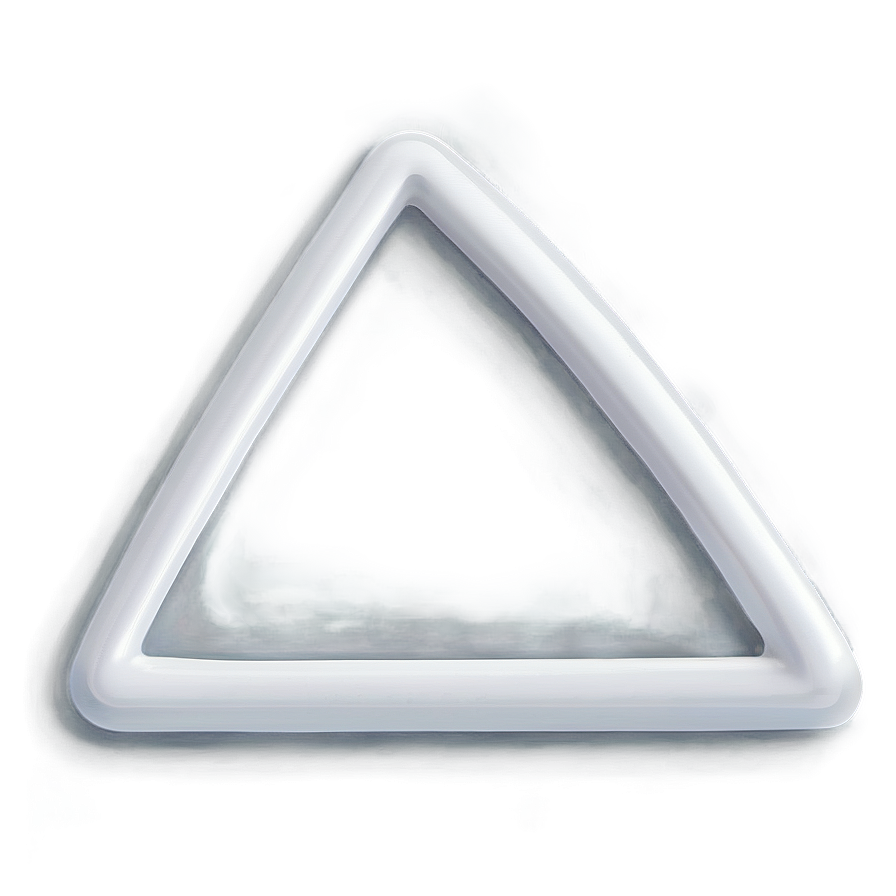 Clean White Triangle Image Png Aiq44 PNG