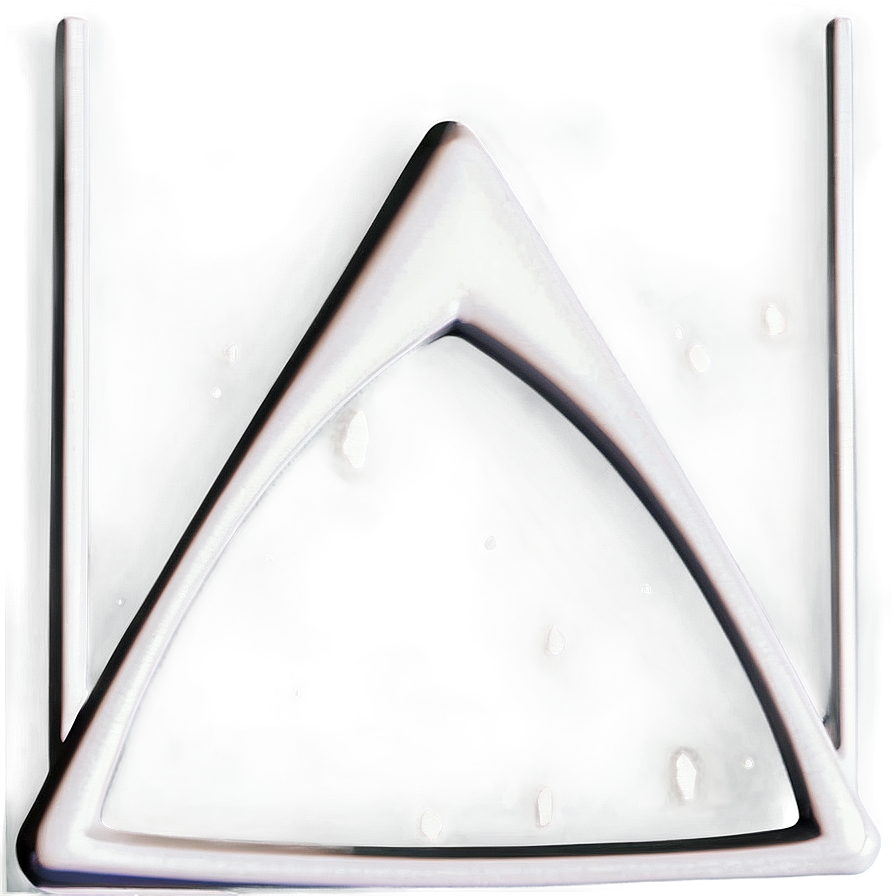 Clean White Triangle Image Png Fjf PNG