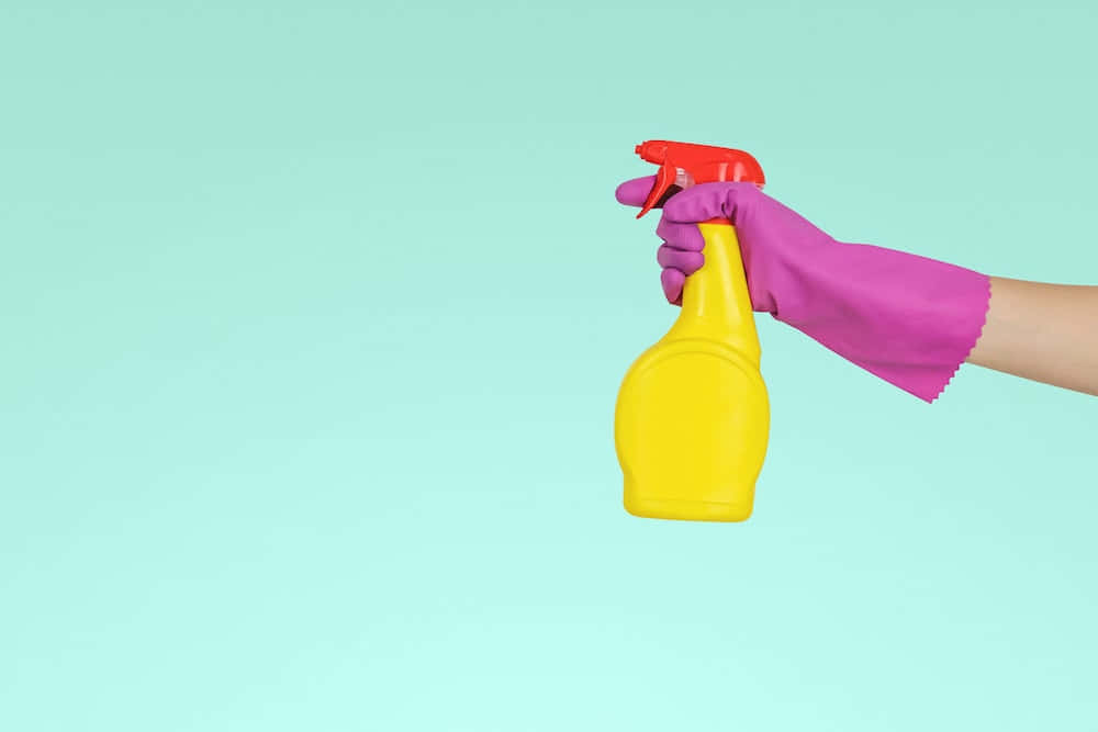 Cleaning Yellow Red Spray Bottle Picture