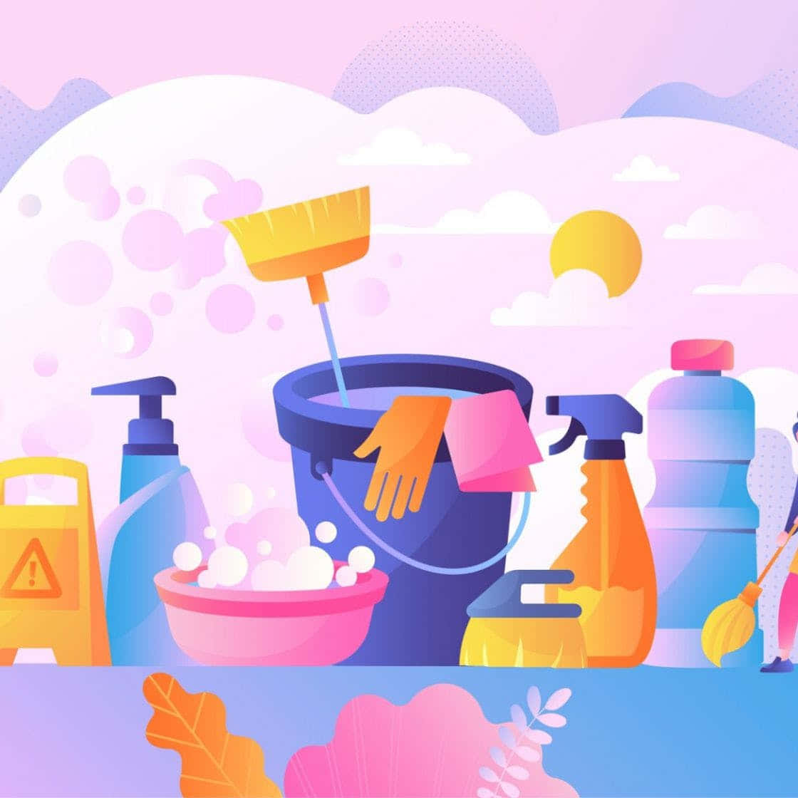Animated Cleaning Products Picture