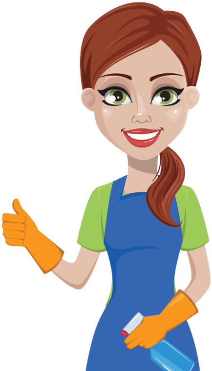 Cleaning Service Professional Cartoon PNG