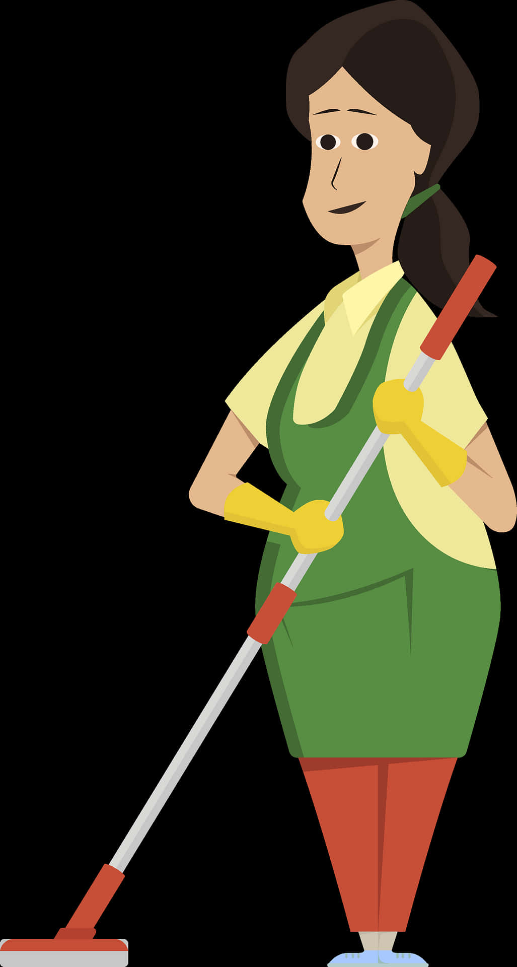 Cleaning Service Professional Cartoon PNG