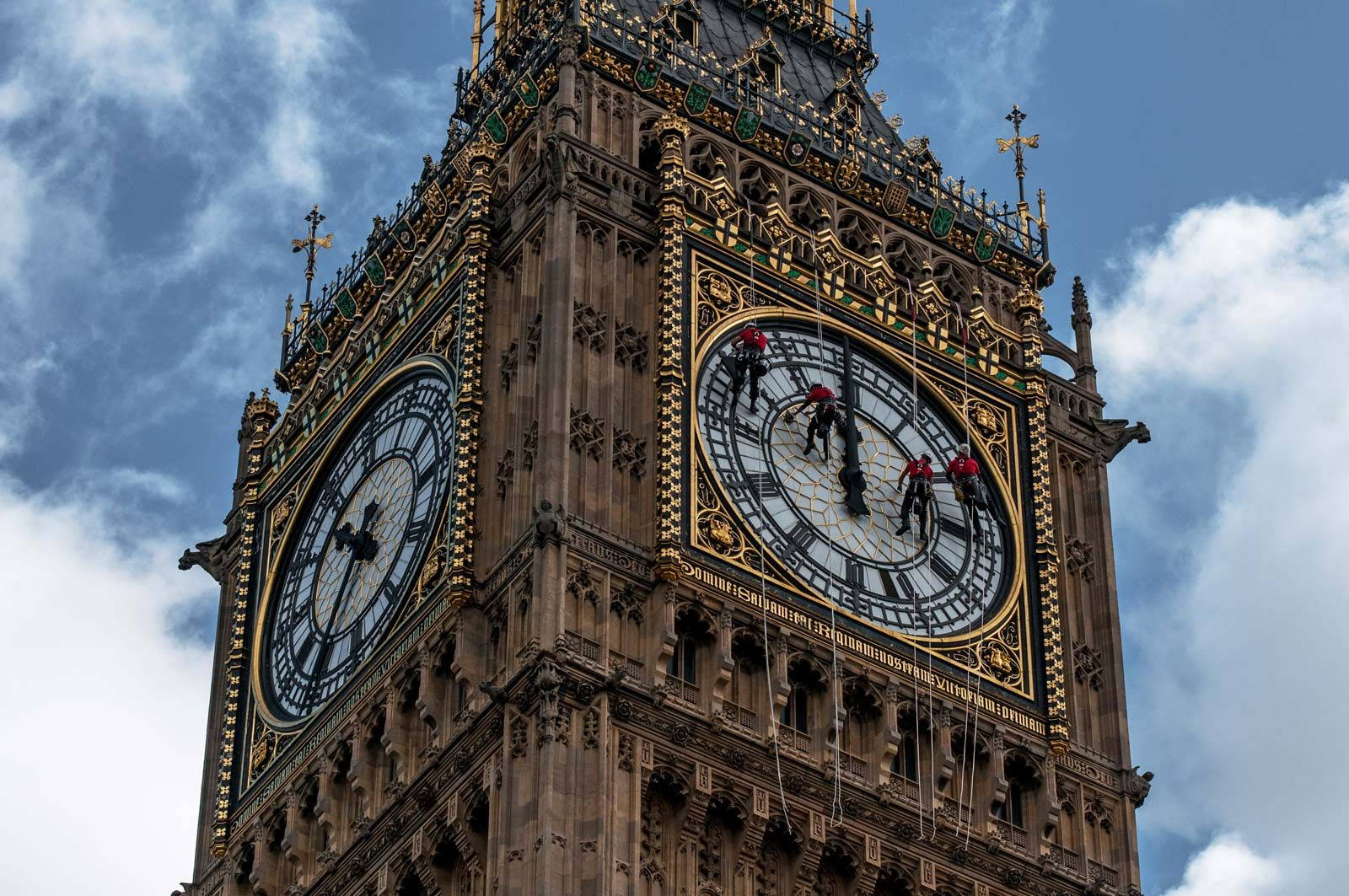 Cleaning The Big Ben Picture