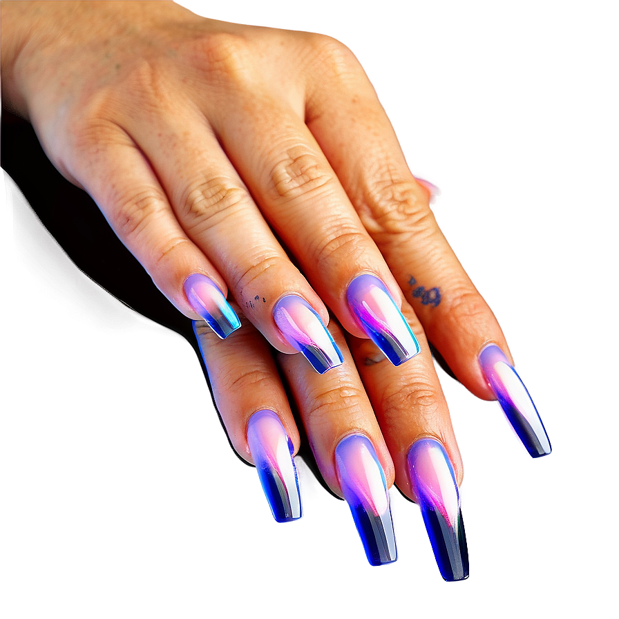 Clear Acrylic Nails Art Png 06202024 PNG