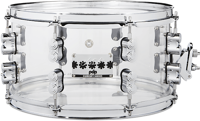Clear Acrylic Snare Drum PNG