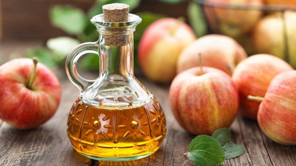 Clear Apple Cider Vinegar Background