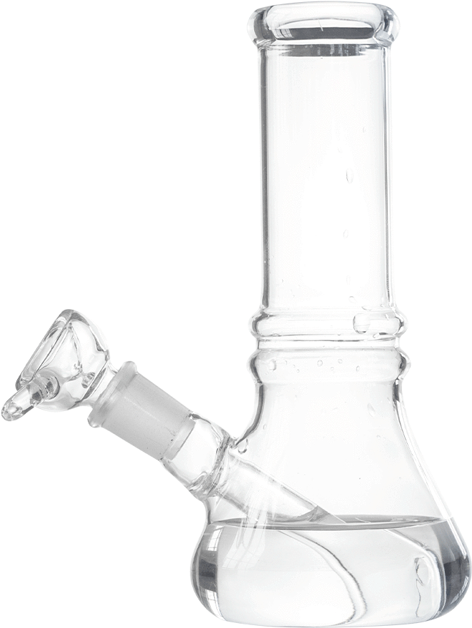 Clear Glass Bong PNG