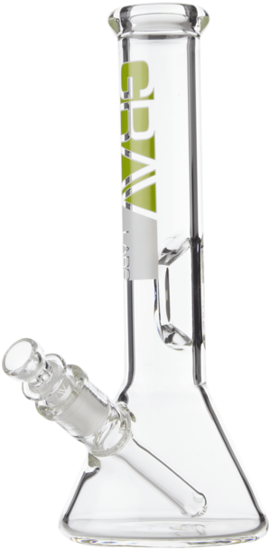 Clear Glass Bong Grav Labs Logo PNG