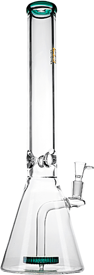 Clear Glass Bongwith Accents PNG
