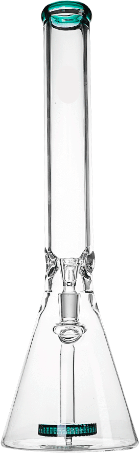 Clear Glass Bongwith Bubbles PNG