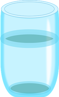 Clear Glass Half Full PNG