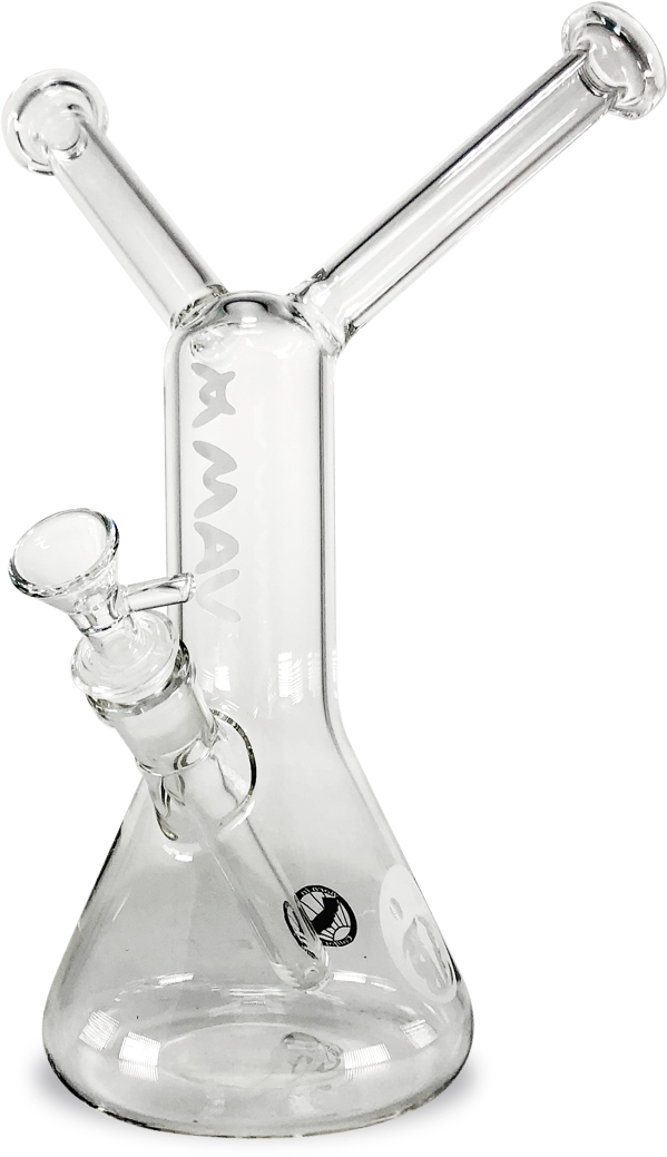 Clear Glass M A V Bong PNG