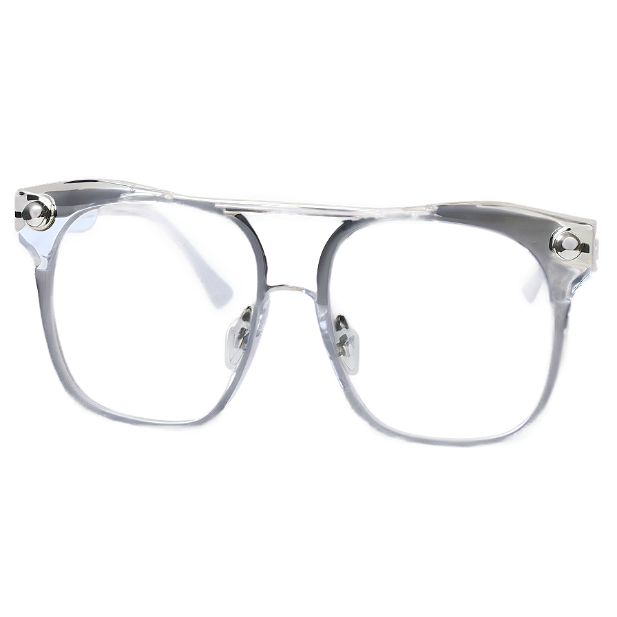 Clear Glasses D PNG