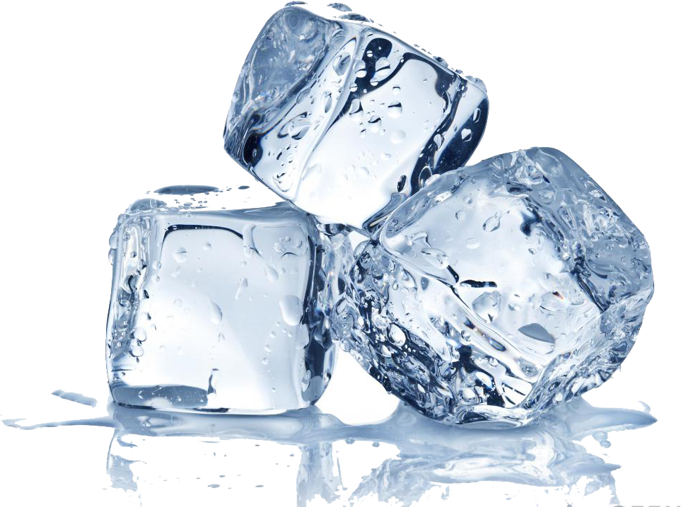 Clear Ice Cubes Transparent Background PNG