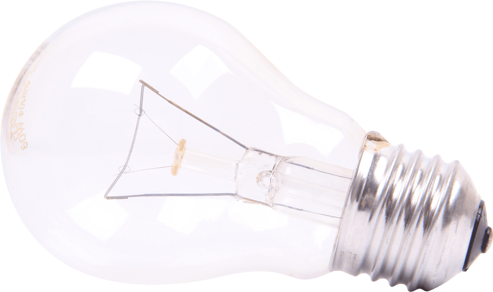 Clear Incandescent Bulb Isolated PNG