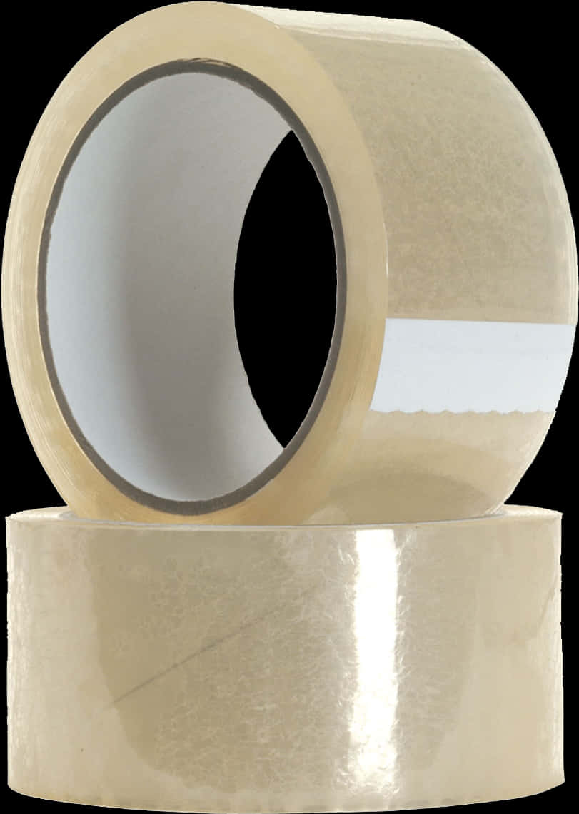 Clear Packaging Tape Rolls PNG