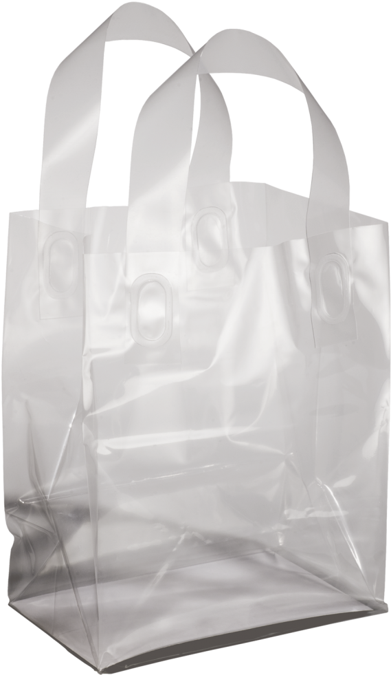 Clear Plastic Tote Bag PNG